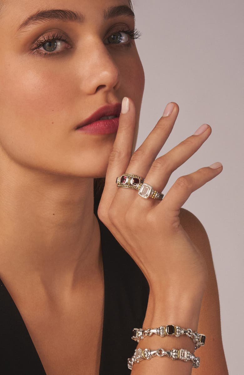 LAGOS Glacier White Topaz Link Bracelet, Alternate, color,