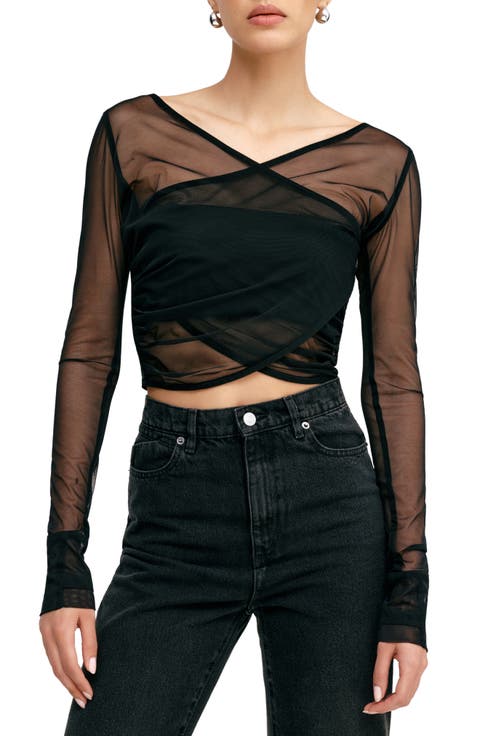Britney Mesh Crop Top