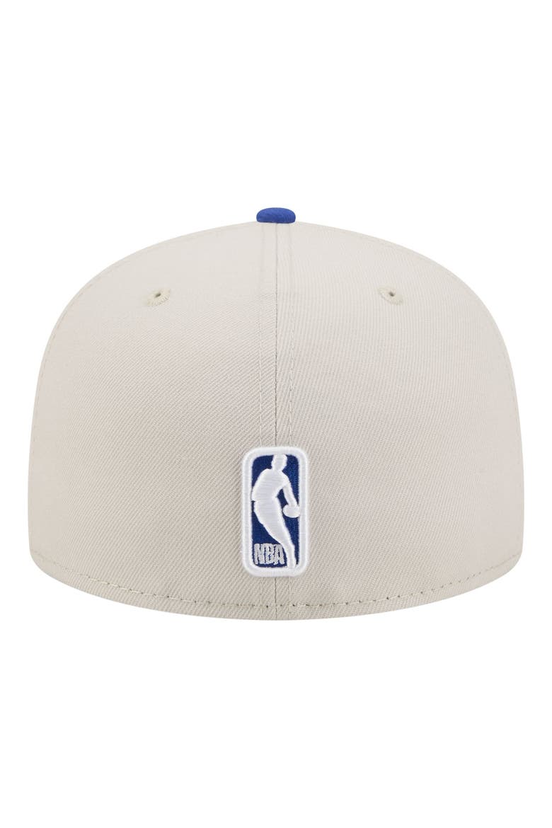 Men's New Era  Tan/Royal Golden State Warriors Localized City Icon 59FIFTY Fitted Hat, Alternate, color, Tan