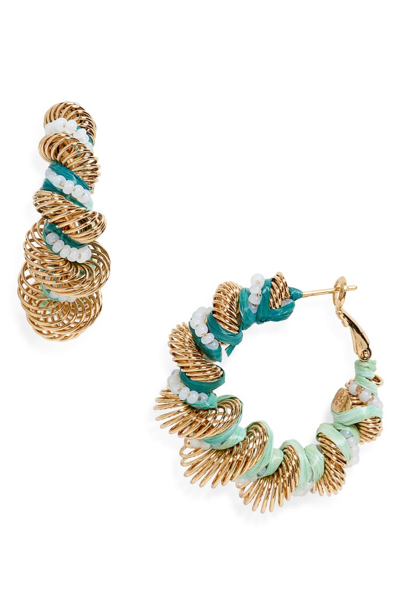 Gas Bijoux Tourbillon Twisted Hoop Earrings, Main, color, 