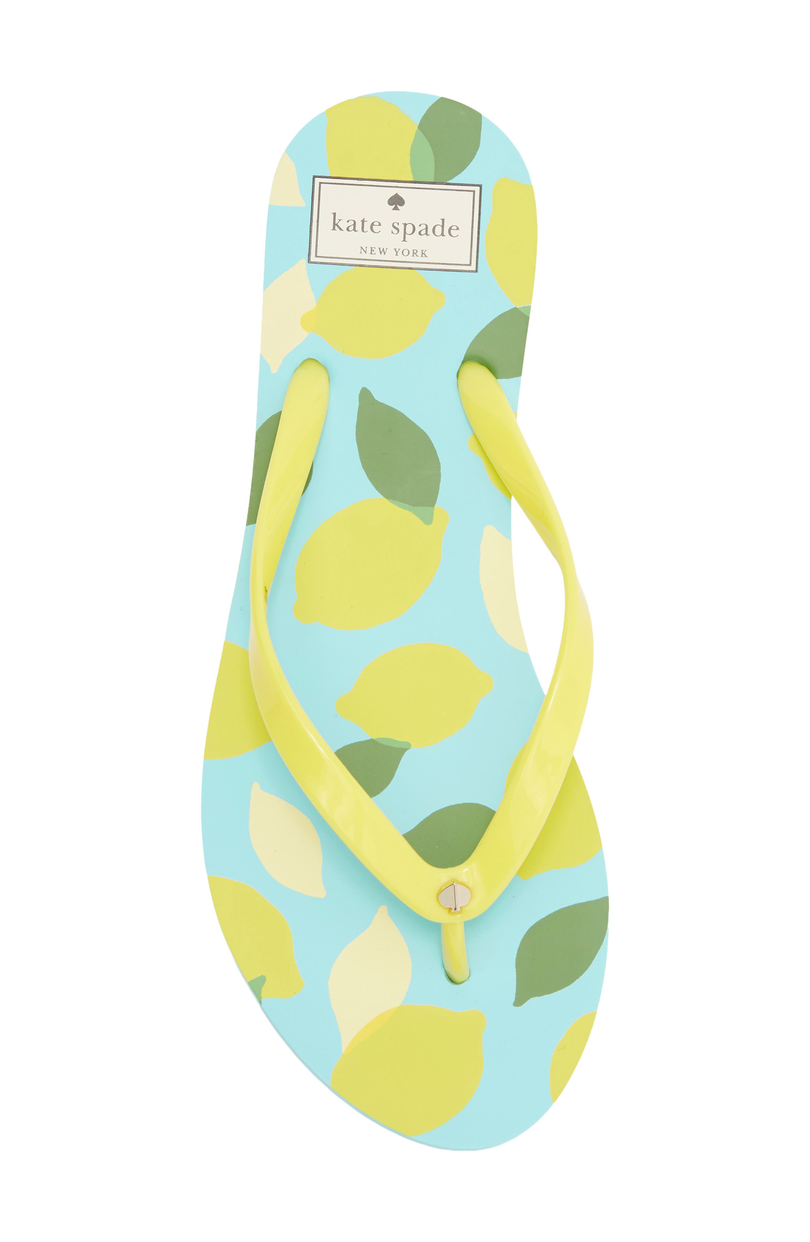 feldon flip flop sandal, Alternate, color, CADMIUM YELLOW/ LEMON PRINT