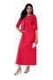  Vivid Red Beaded Neck