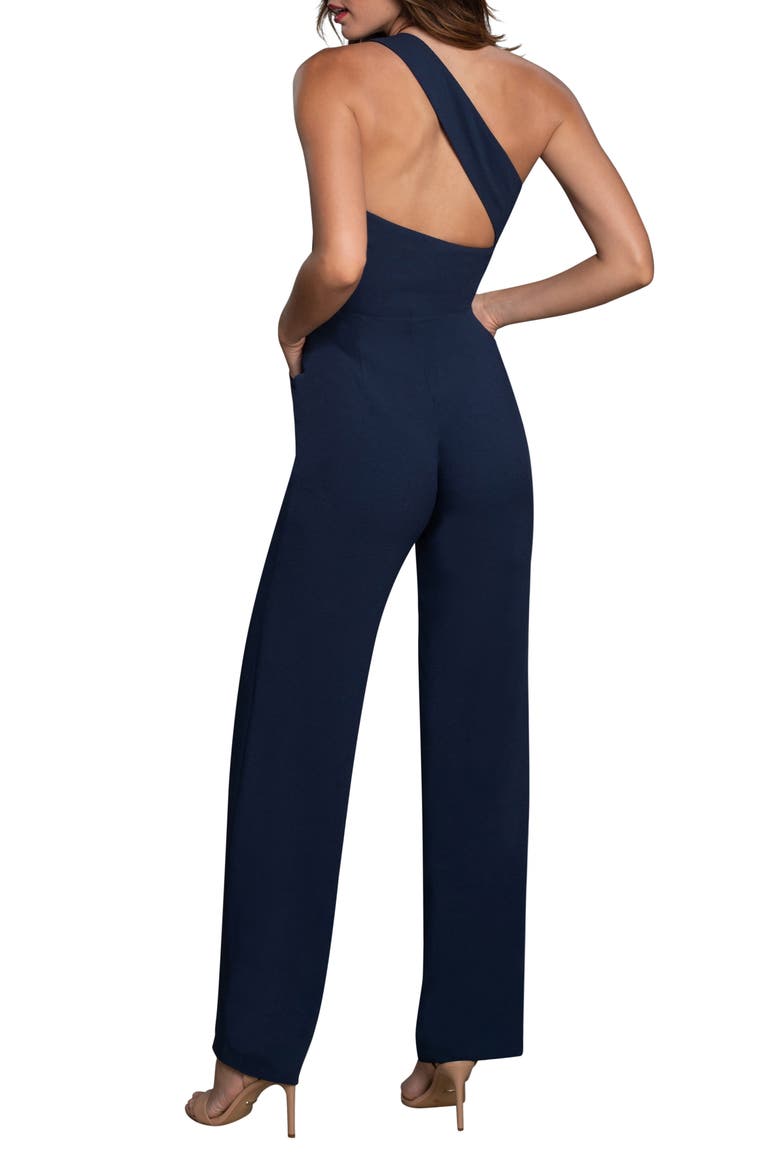 Filippa One Shoulder Jumpsuit, Alternate, color, NAVY