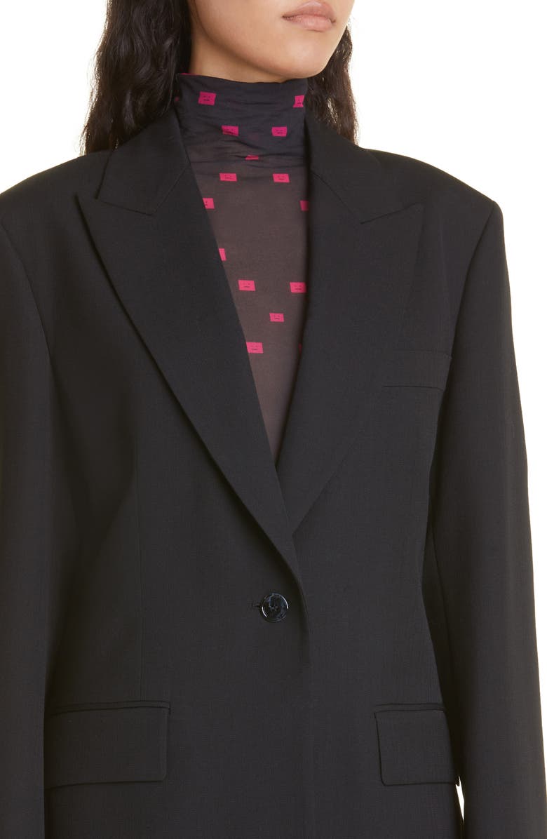 Acne Studios Jillie One-Button Blazer, Alternate, color, 