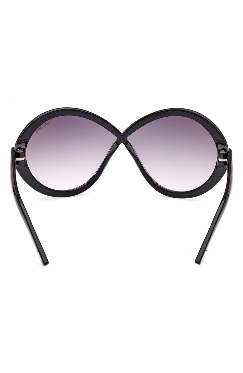 TOM FORD 68mm Gradient Butterfly Sunglasses, Alternate, color,