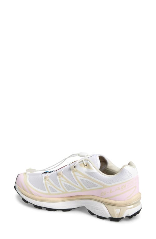 Salomon Gender Inclusive Xt-6 Sneaker In White
