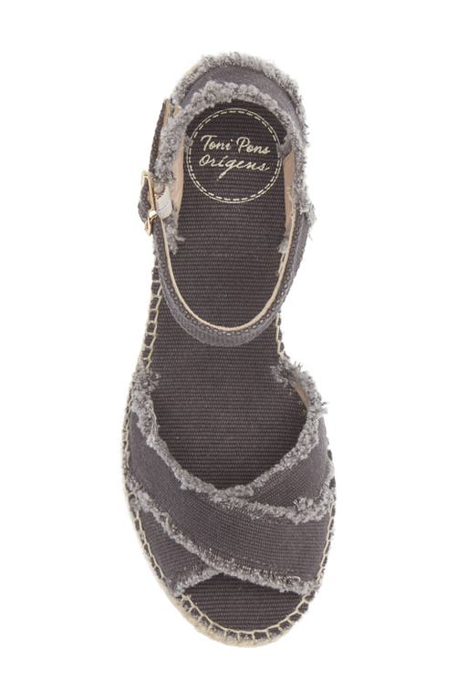 Toni Pons Irina Ankle Strap Wedge Sandal In Black Fabric