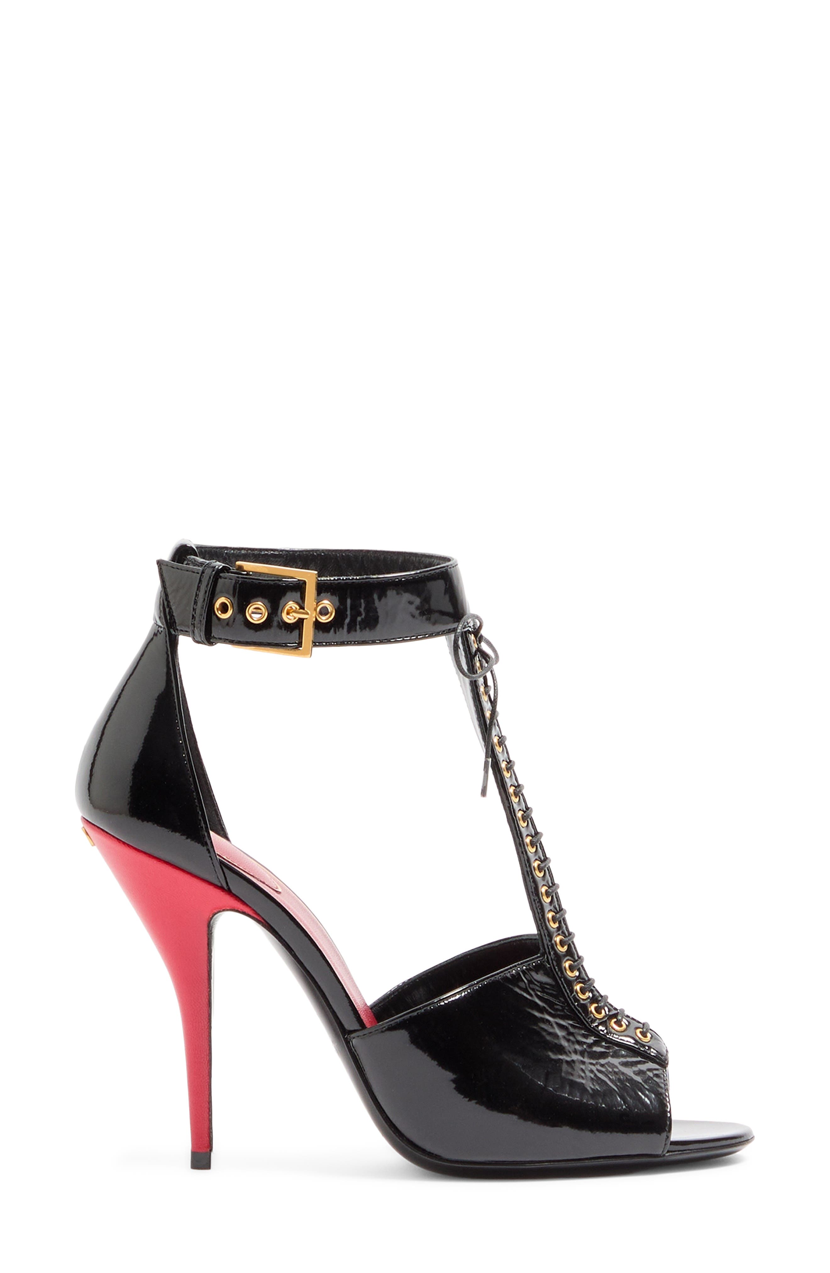 Valentino Garavani Bustier T-Strap Sandal, Alternate, color, 