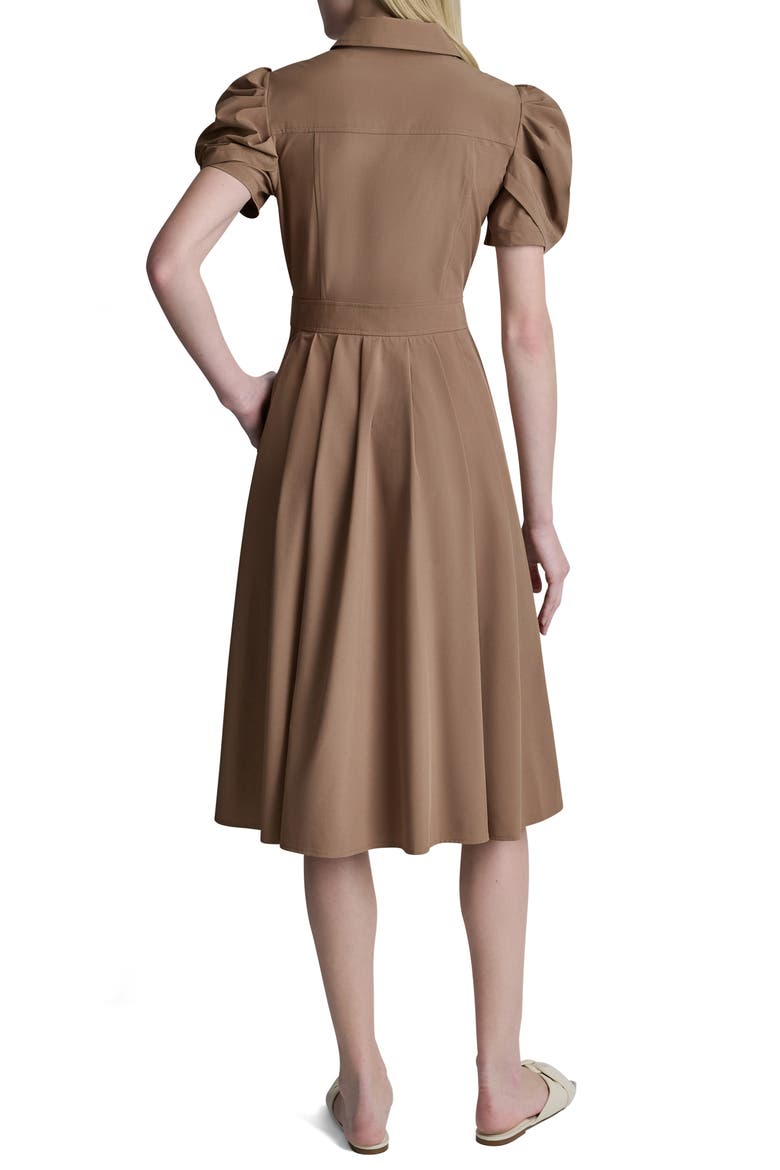 Commuter Short Sleeve Shirtdress, Alternate, color, COCO CRÈME