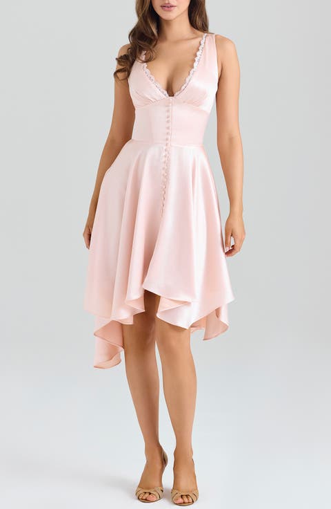 Ysabella Handkerchief Hem Dress