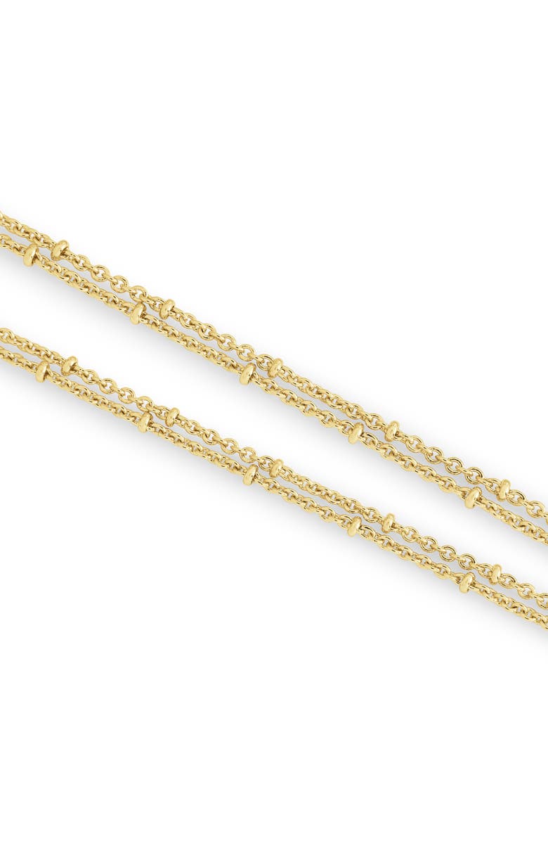 Anabel Aram Jewelry Feather Layered Pendant Necklace, Alternate, color, Small Gold Feather