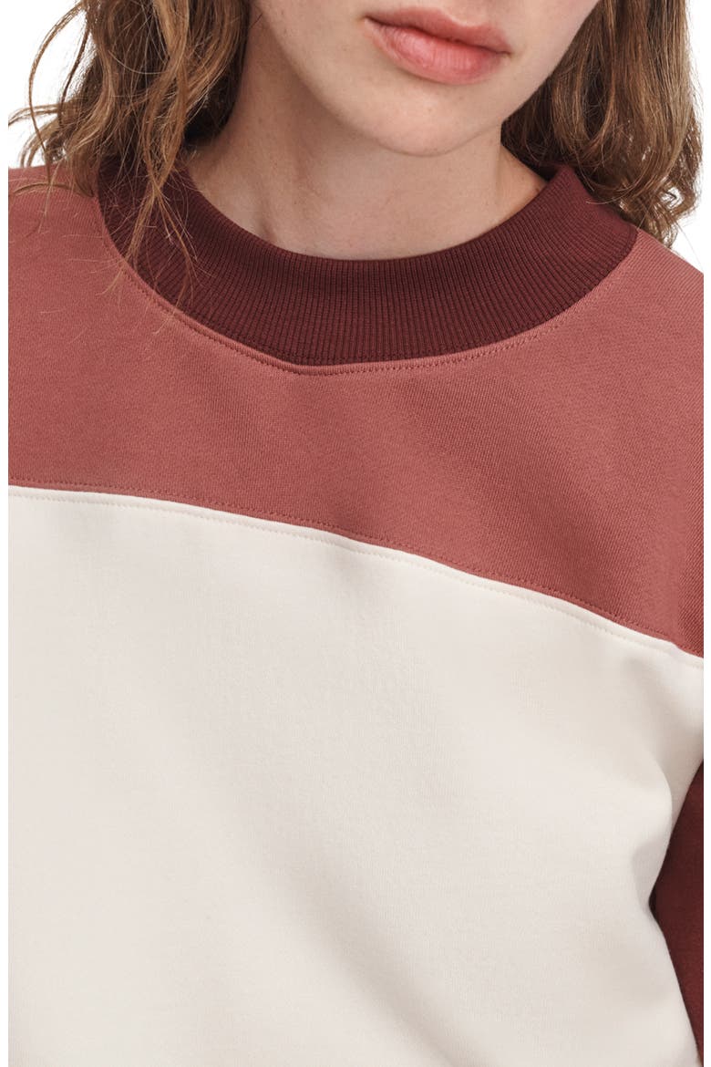 The Everyday Terry Sweatshirt, Alternate, color, DARK RED MULTI