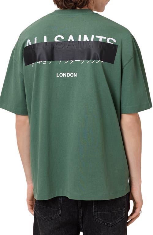 Allsaints Redact Oversized Embroidered Logo T-shirt