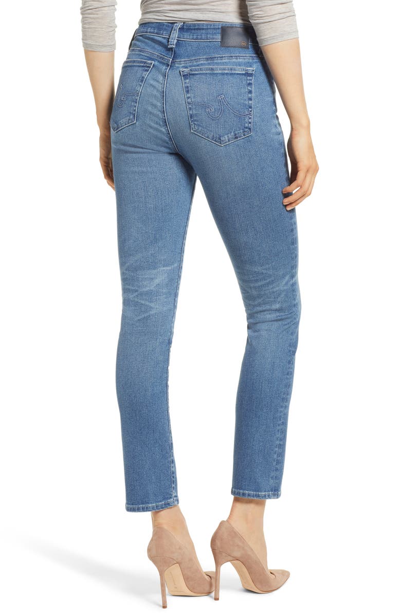 AG Mari Mid Rise Slim Straight Leg Jeans, Alternate, color, 