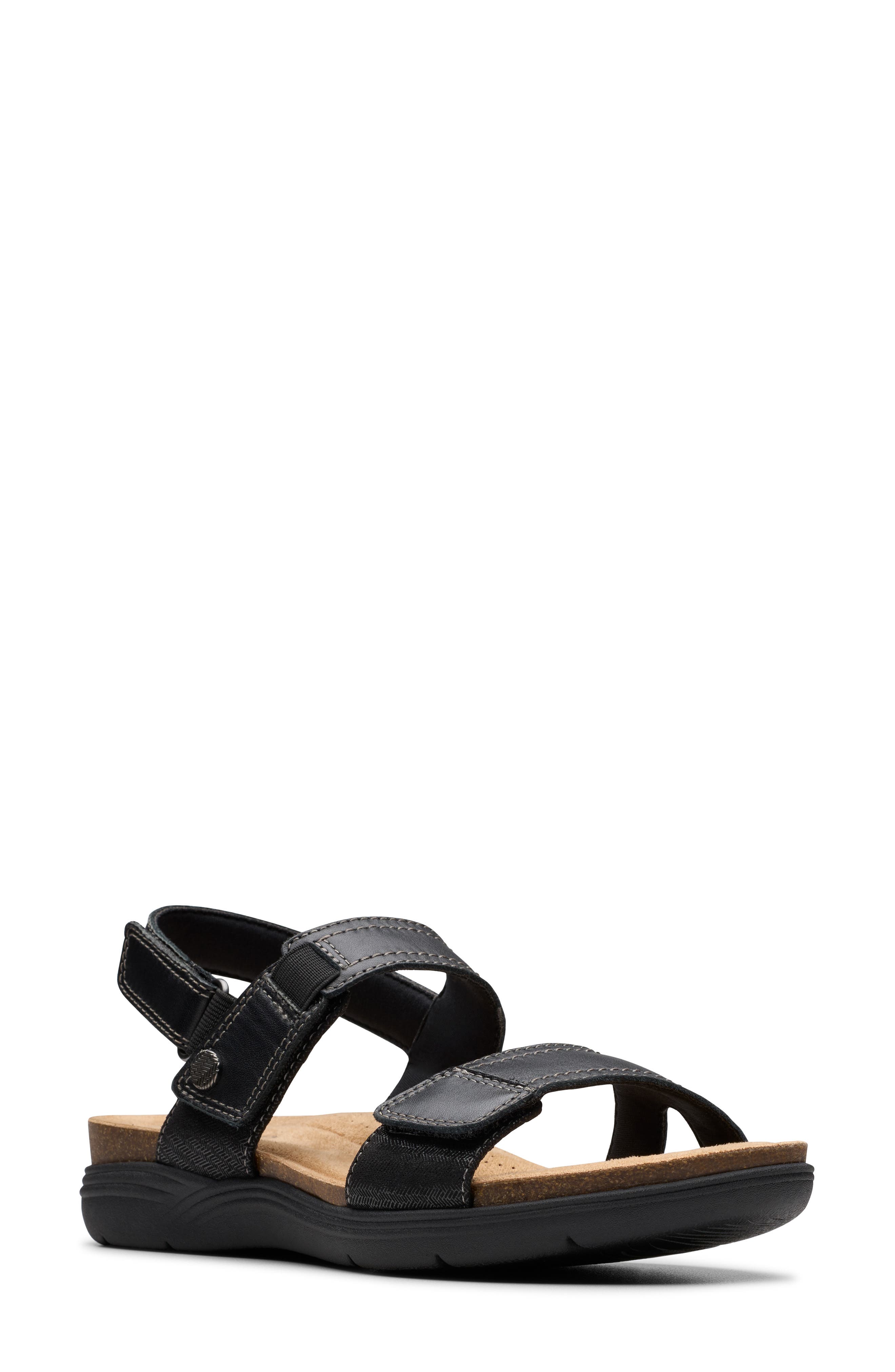 Clarks<sup>®</sup> Jaylan Ray Sandal, Main, color, Black Combo