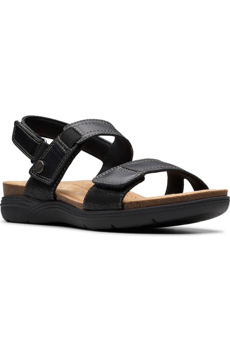 Clarks<sup>®</sup> Jaylan Ray Sandal, Main, color, Black Combo