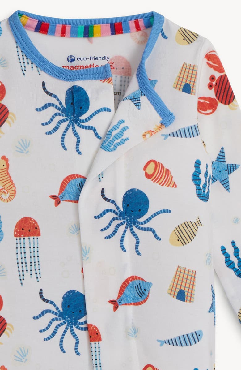 Magnetic Me Deep Chic Blue Magnetic Footie, Alternate, color, White