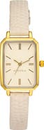 Adornia Wales Quartz Leather Strap Watch