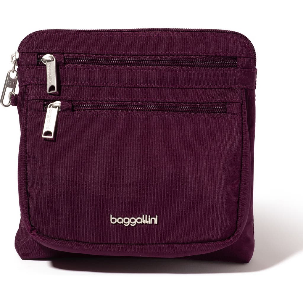 Baggallini Securtex Anti-theft Crossbody Bag In Purple