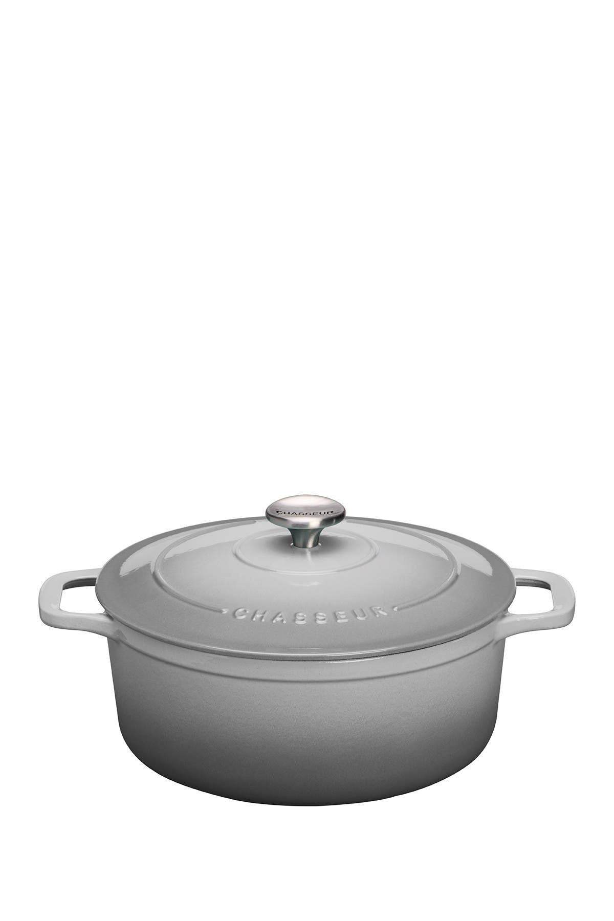 CHASSEUR French 2.6-Quart Enameled Cast Iron Round Dutch Oven ...