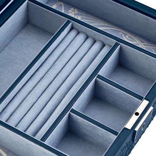 Wolf Liberty Medium Jewelry Box In Blue