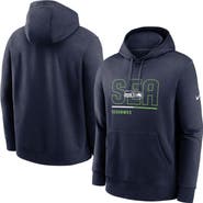 Nike Men's Nike College Navy Seattle Seahawks City Code Club Fleece Pullover Hoodie