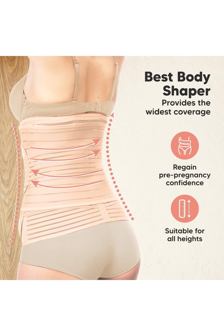 2-Pack Revive 3-in-1 Postpartum Recovery Support Belt, Alternate, color, Black/ Ivory
