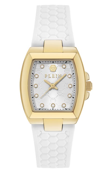 Plein Supreme Silicone Strap Watch, 30mm