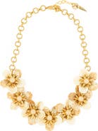 Deepa Gurnani Yuka Flower Statement Necklace