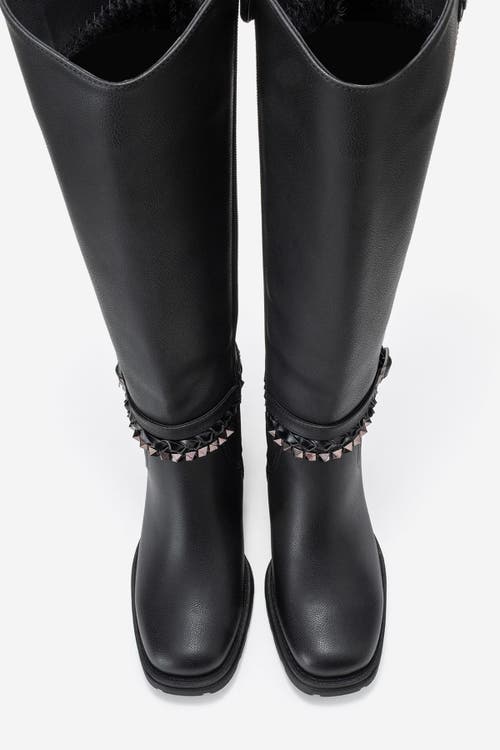 Prologue Shoes Viorra Knee High Boot In Black