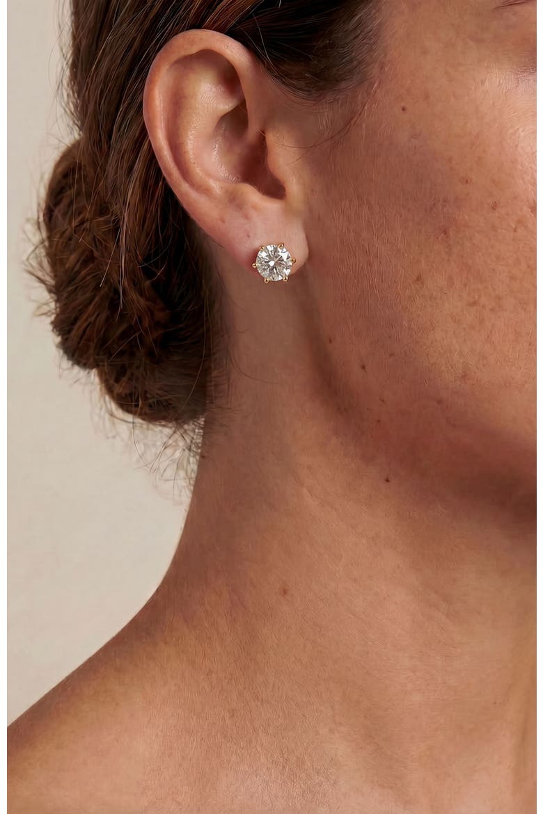 Sparkle Stud Earrings, Alternate, color, Gold