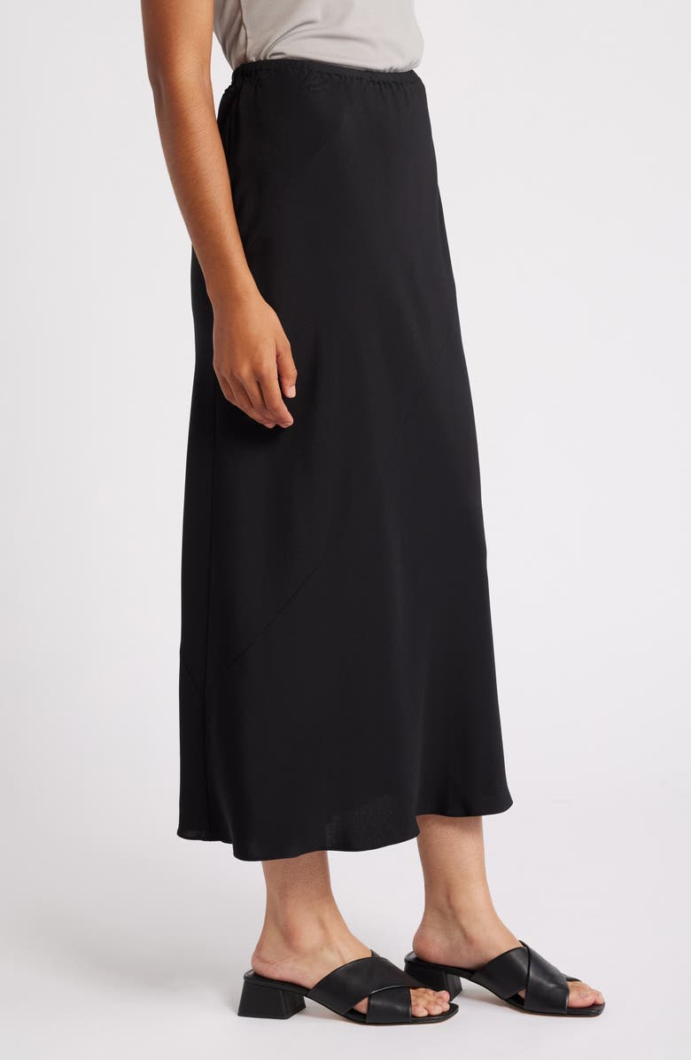Eileen Fisher Bias Cut Silk Maxi Skirt, Alternate, color,