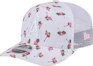 New Era Men's New Era  White Los Angeles Angels Flamingo Mesh Back 9SEVENTY Stretch-Snap Hat