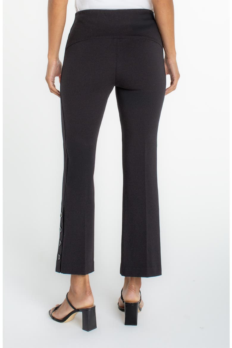 Stella Pull-On Kick Flare Ponte Pants, Alternate, color, BLACK