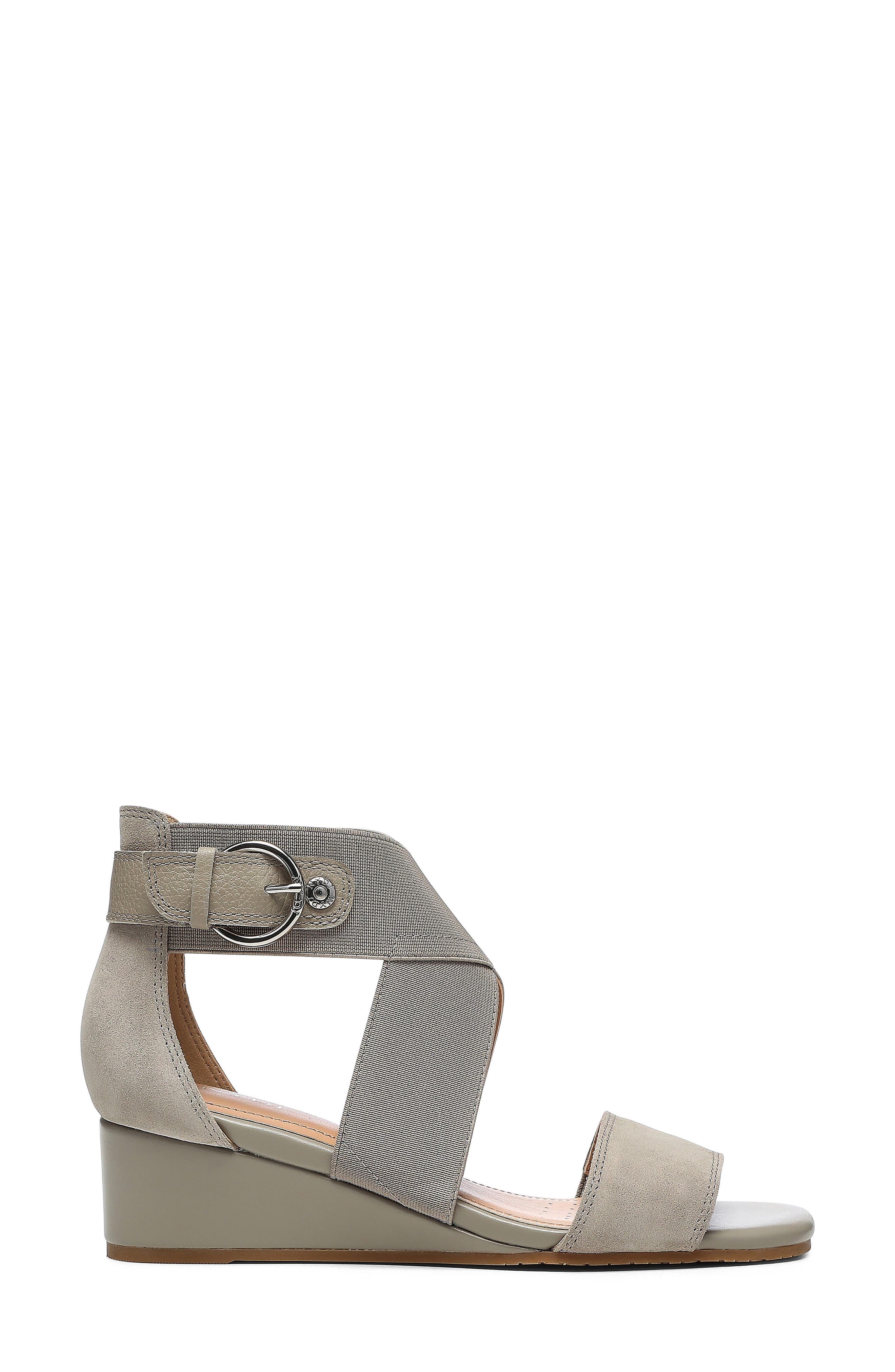 Callie Wedge Sandal, Alternate, color, FEATHER