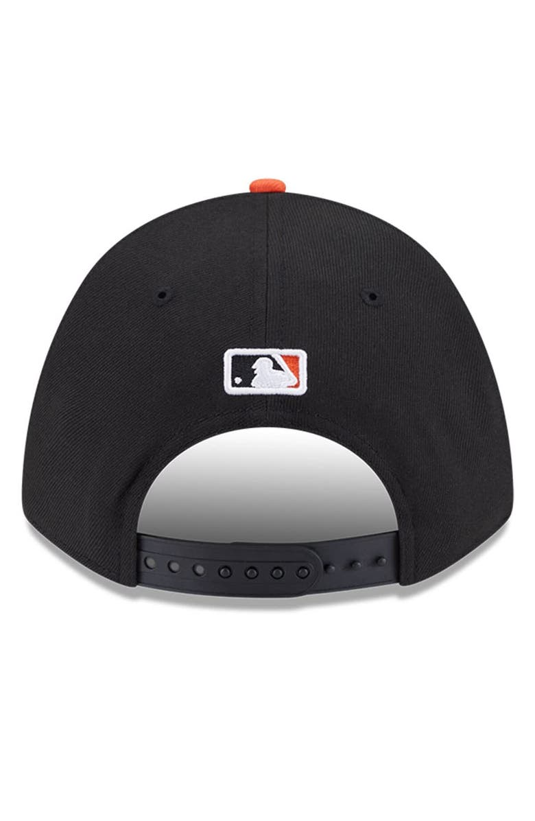 New Era Men's New Era Black/Orange San Francisco Giants Player Replica 9FORTY Adjustable Hat, Alternate, color, Black