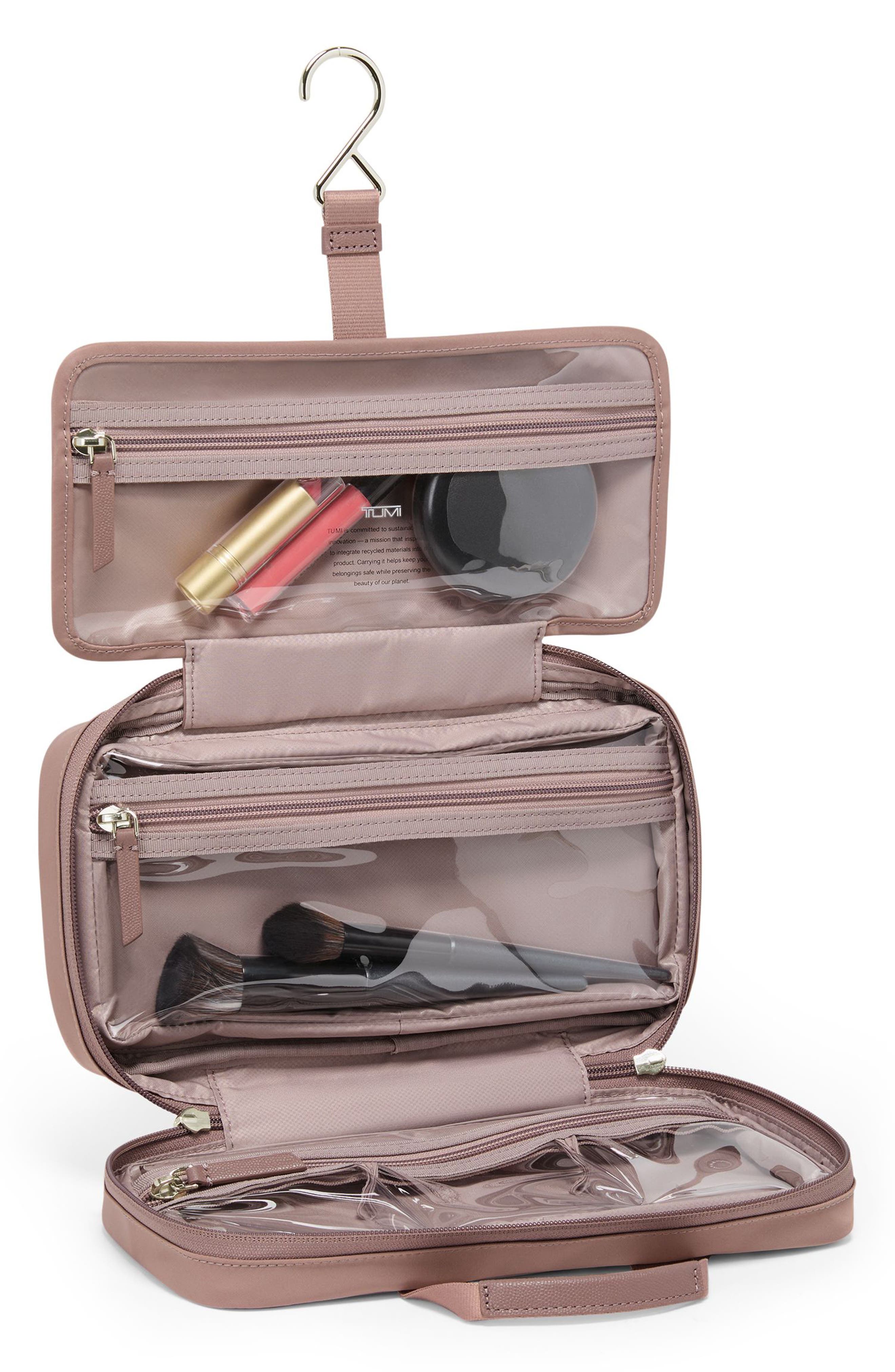 TUMI Small Madeline Nylon Cosmetics Bag, Alternate, color, Light Mauve