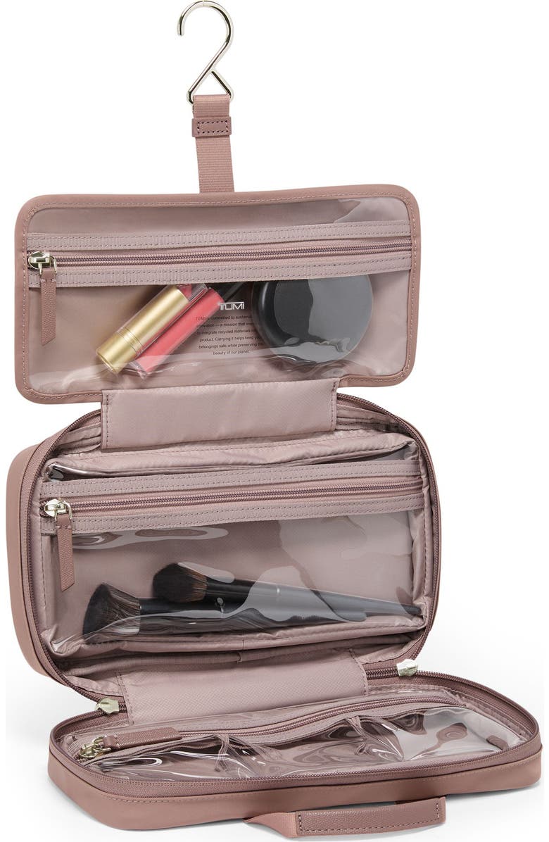 TUMI Small Madeline Nylon Cosmetics Bag, Alternate, color, Light Mauve