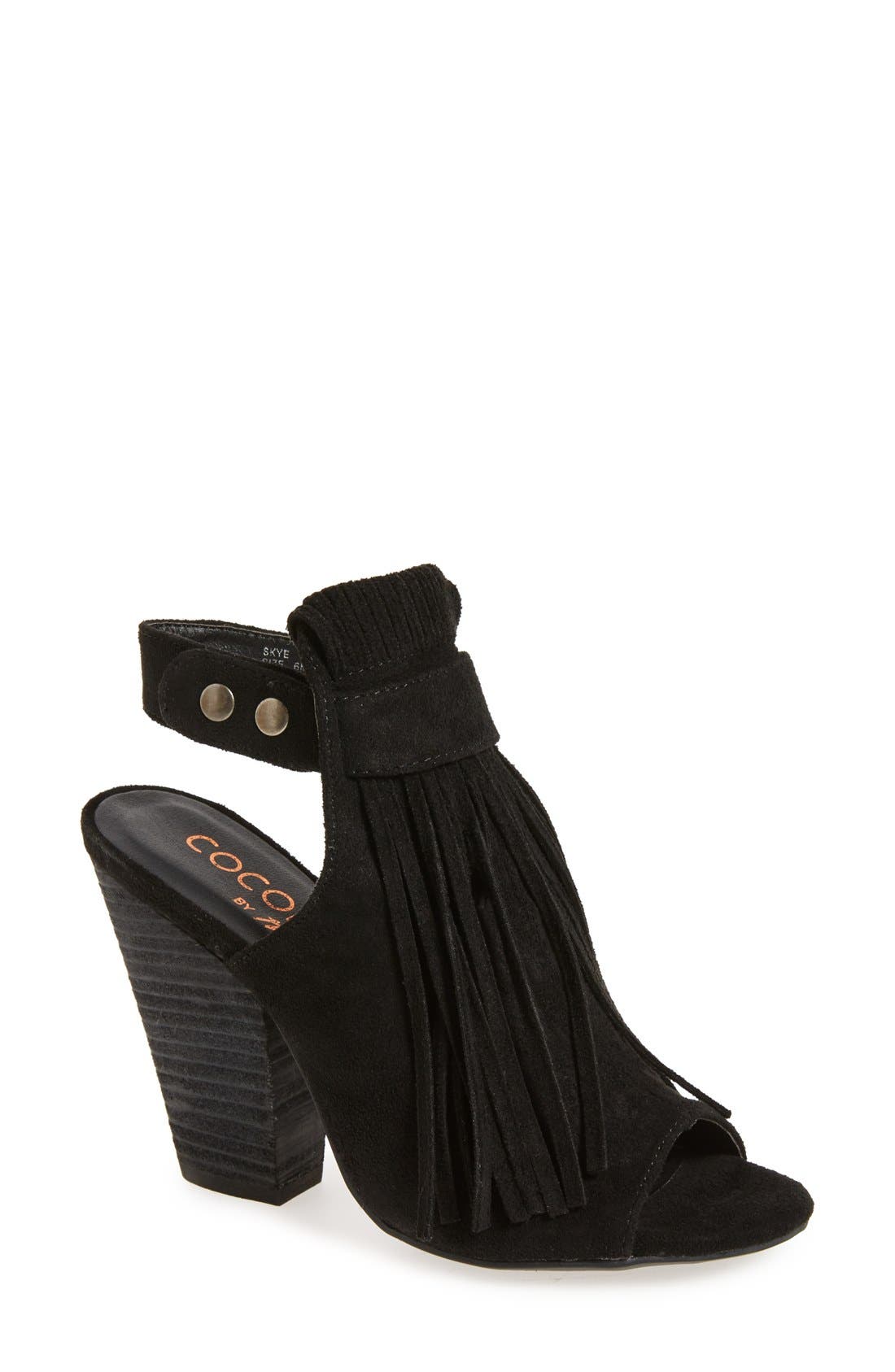Coconuts by Matisse Matisse 'Skye' Fringe Sandal, Main, color, 