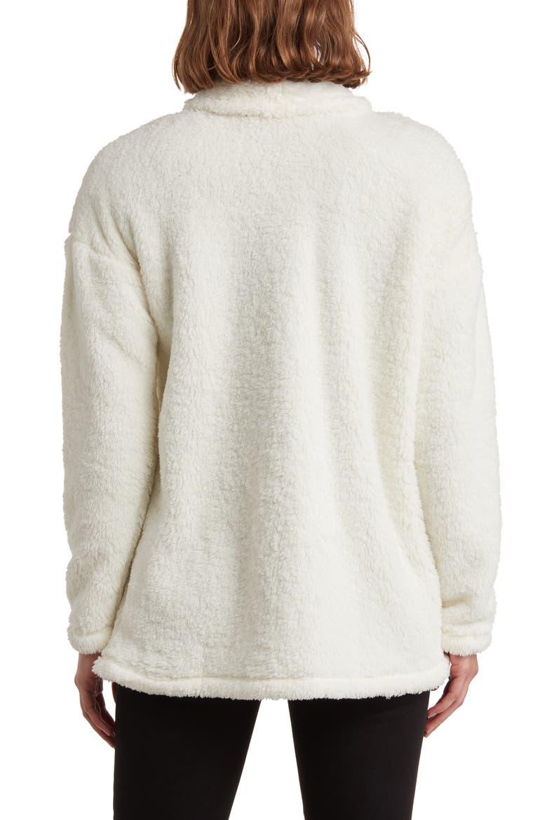 Faux Shearling Cardigan, Alternate, color, MARSHMALLOW