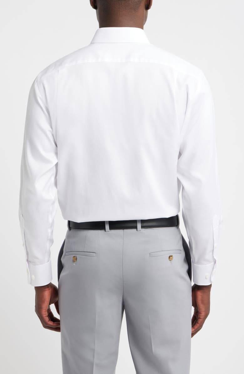 Nordstrom Traditional Fit Cotton Oxford Non-Iron Dress Shirt, Alternate, color, White Royal Oxford
