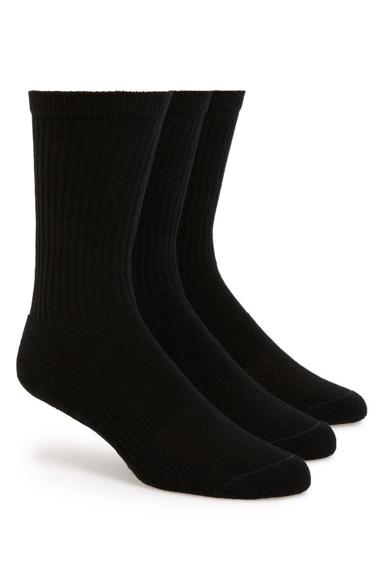 Nordstrom 3-Pack Athletic Socks, Main, color,