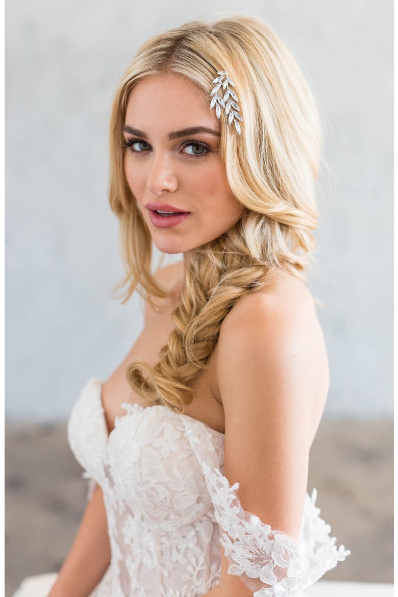 Caitlyn Hair Clip, Alternate, color, SILVER