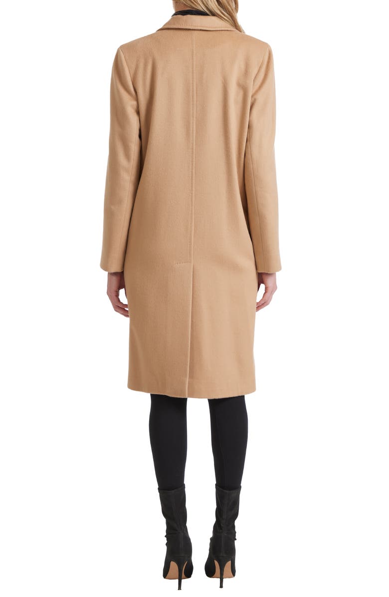 Sofia Cashmere Pickstiched Double Breasted Cashmere Coat, Alternate, color, 