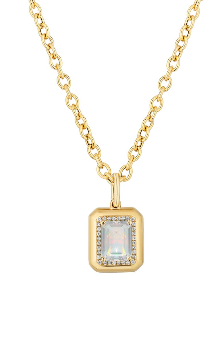 GOSHWARA Emerald Cut Pendant Necklace, Main, color, 
