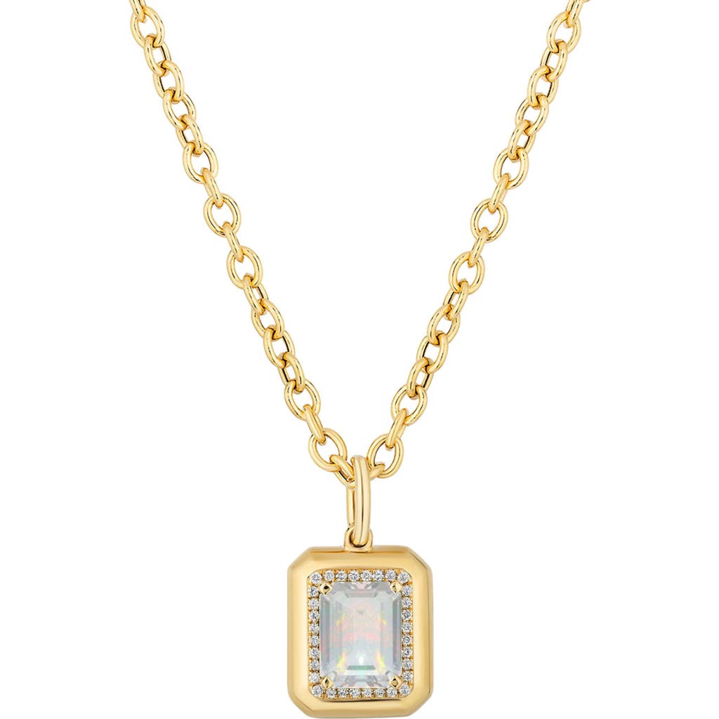 Goshwara Emerald Cut Pendant Necklace In Gold