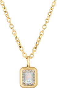GOSHWARA Emerald Cut Pendant Necklace