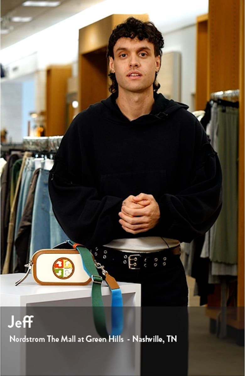 Mini Miller Marquetry Logo Crossbody Bag, sales video thumbnail