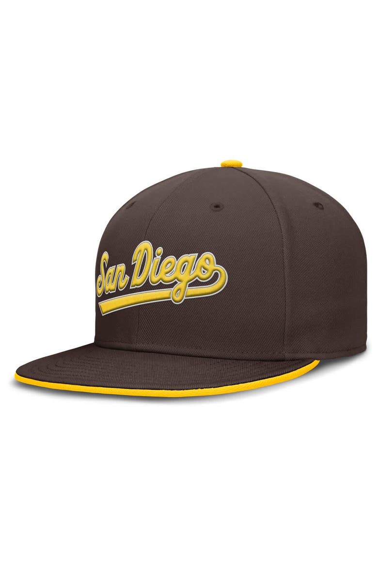 Men's Nike Brown San Diego Padres True Performance Fitted Hat, Alternate, color, Brown