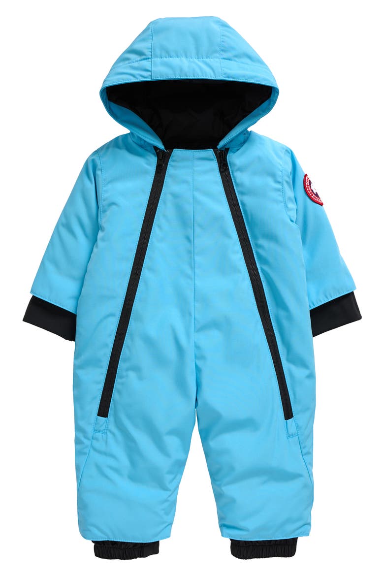 Baby Lamb 625 Fill Power Down Snowsuit, Main, color, AQUARIUS
